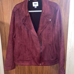 Old Navy faux suede moto jacket